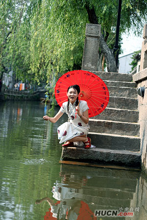 平江路上的江南美女